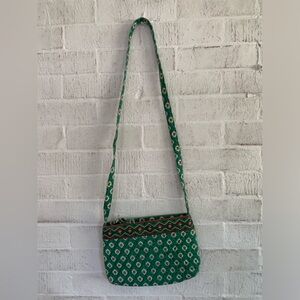 Vintage Vera Bradley Greenfield Patterned Crossbody Bag